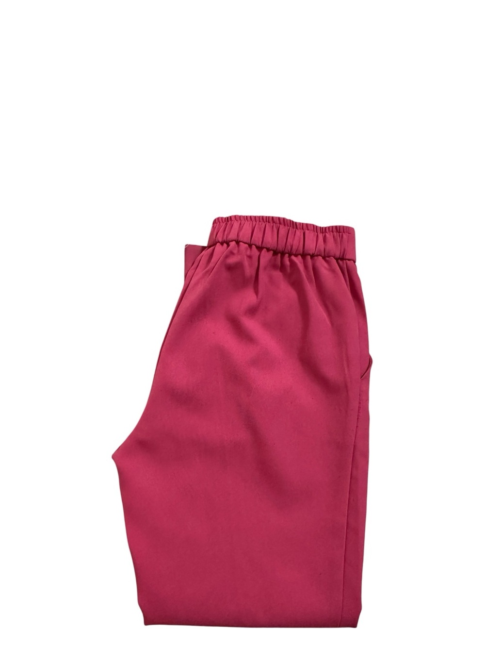 Women's Pink Elastic Waist Sweatpants